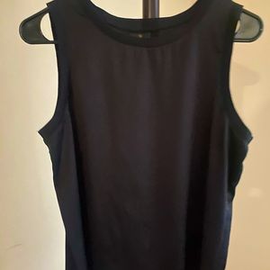 Black sleeveless top